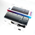 FURYCUBE ZT99 Model 99-Key Gaming Keyboard, Single Mode with RGB Backlighting - 98% Compact Layout, Black And White Side-Etched Keycaps with Gradient, Side-Printed Keycaps, USB Powered Wired Mechanical Keyboard, Compatible with Win\u002FMac