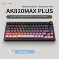AJAZZ AK820\u002FAK820MAX PLUS 75% RGB Gasket Mechanical Keyboard | Cream Keyboard with Volume Knob, South Facing LED, Poron Foam, PBT Keycaps, Programmable Hot-Swap, Ambidextrous, USB-C Charging
