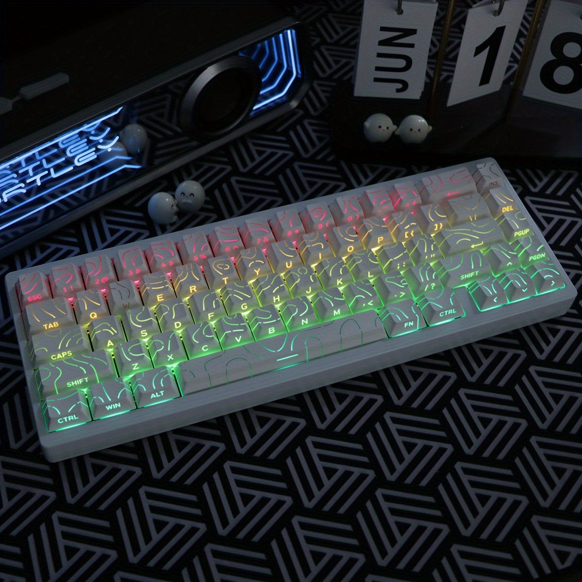 Robust All-Aluminum Frame Mechanical Keyboard Featuring Gasket Mounting And Tri-Mode Connectivity with 2.4G Wireless And Wired Options