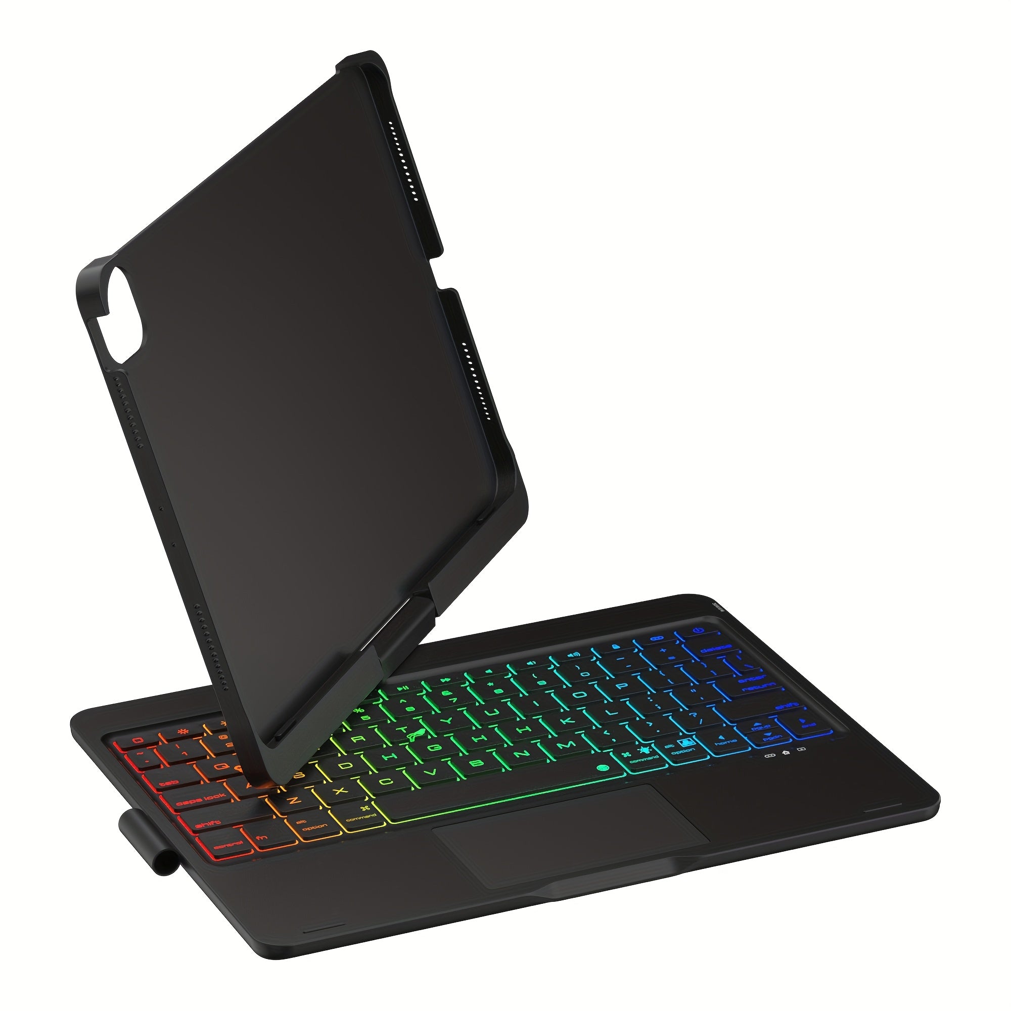 Touch Case with Keyboard for iPad Pro 13-inch(M4, 2024), iPad Air 13-inch(M3, 2025\u002FM2, 2024) & iPad Pro 12.9(6th\u002F5th\u002F4th\u002F3rd Gen), Trackpad, 360° Rotatable, Mixed Color Backlit.