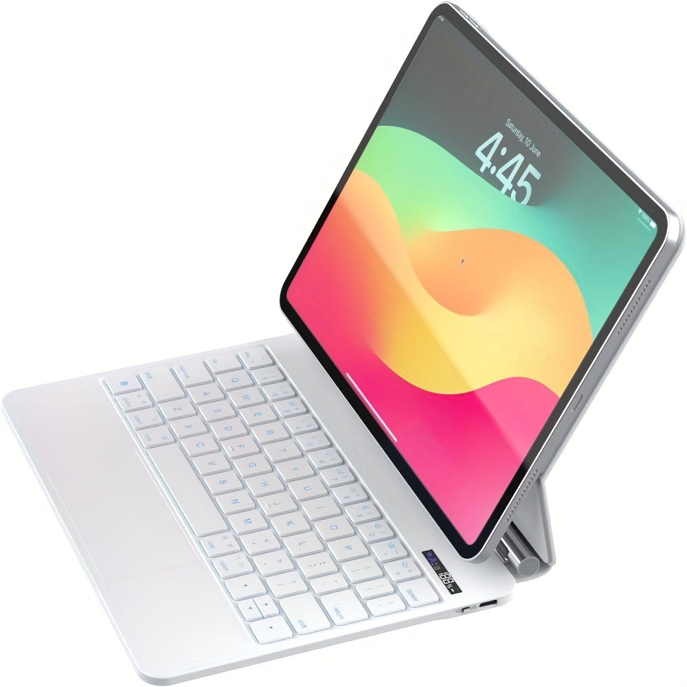 iPad Pro 11 Inch Case with Keyboard White, Magic Keyboard, Multi-Touch Trackpad, Floating Cantilever Stand, Smart Backlit Keyboard Case for 11\