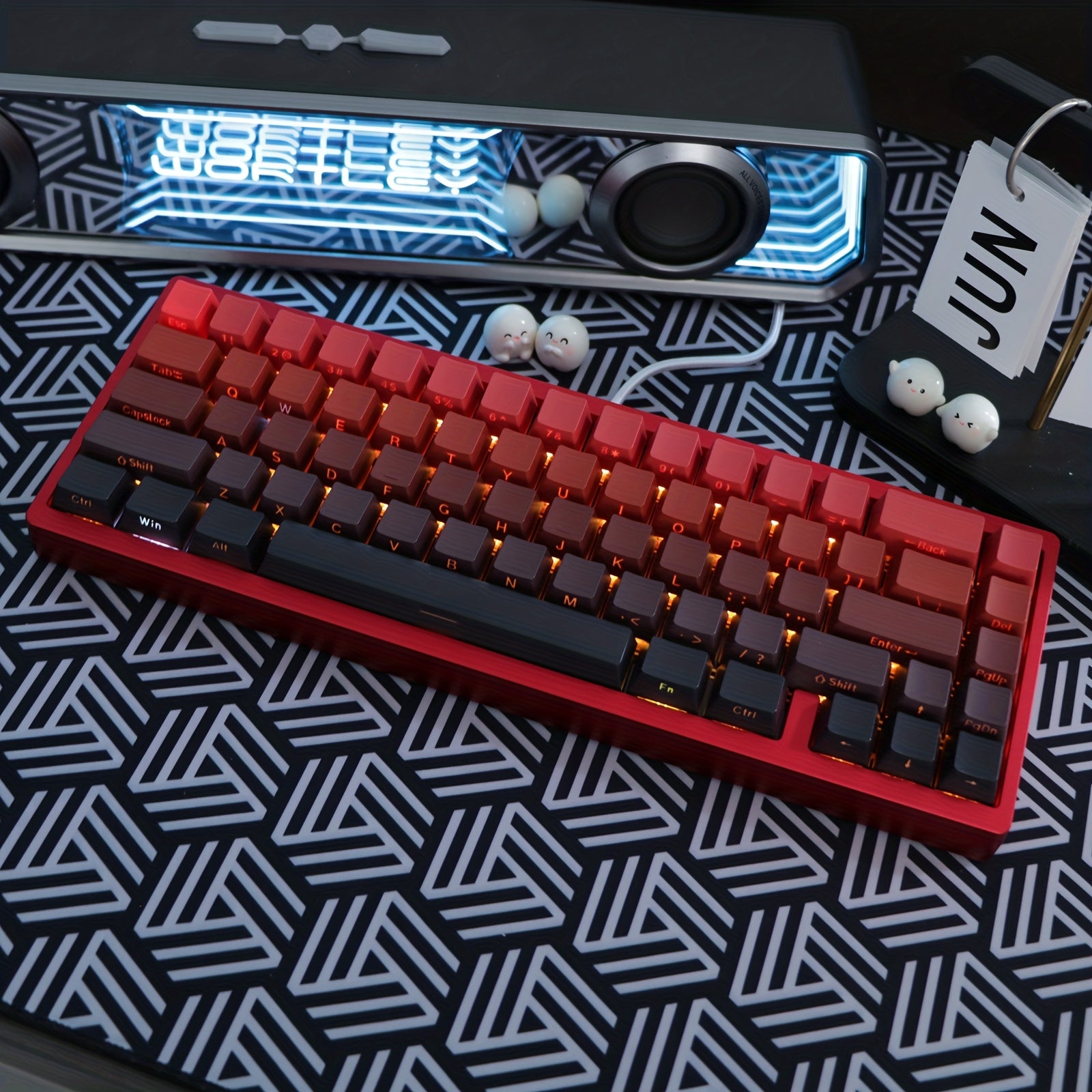 Robust All-Aluminum Frame Mechanical Keyboard Featuring Gasket Mounting And Tri-Mode Connectivity with 2.4G Wireless And Wired Options