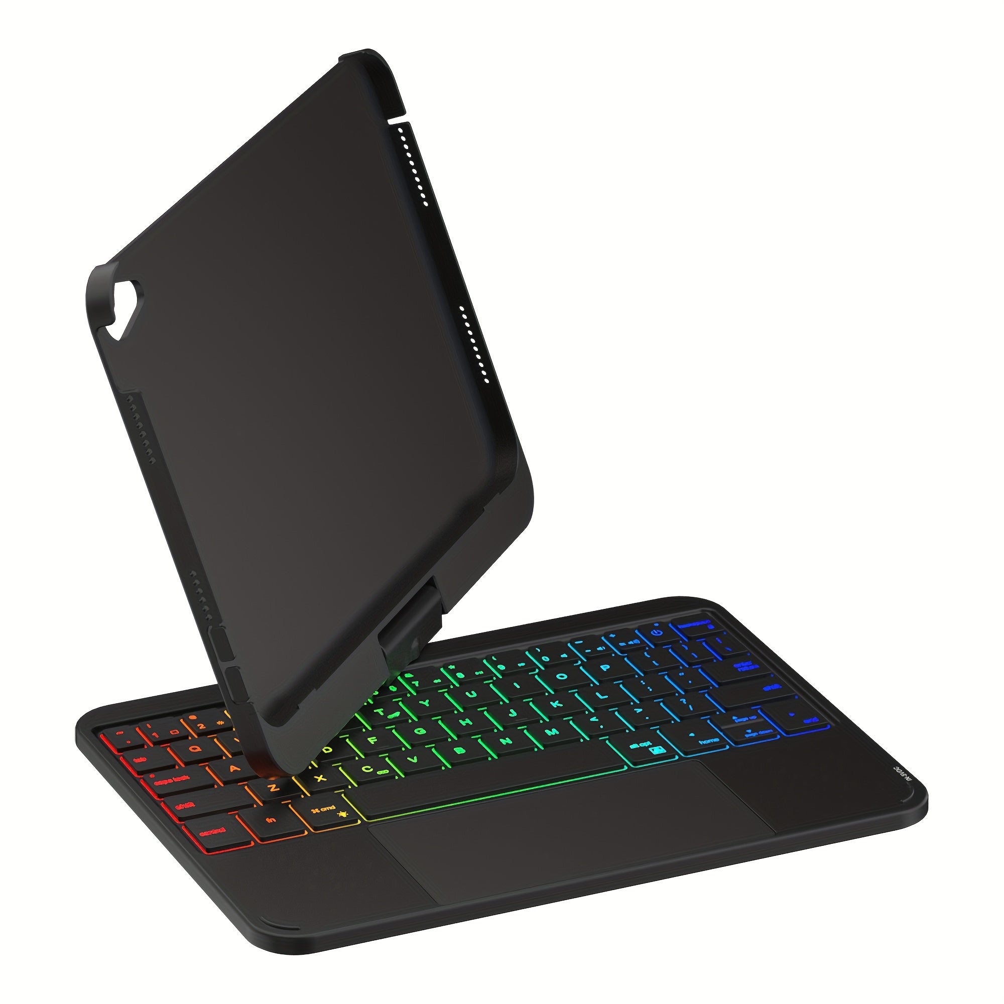 Touch Case with Keyboard for iPad Pro 13-inch(M4, 2024), iPad Air 13-inch(M3, 2025\u002FM2, 2024) & iPad Pro 12.9(6th\u002F5th\u002F4th\u002F3rd Gen), Trackpad, 360° Rotatable, Mixed Color Backlit.
