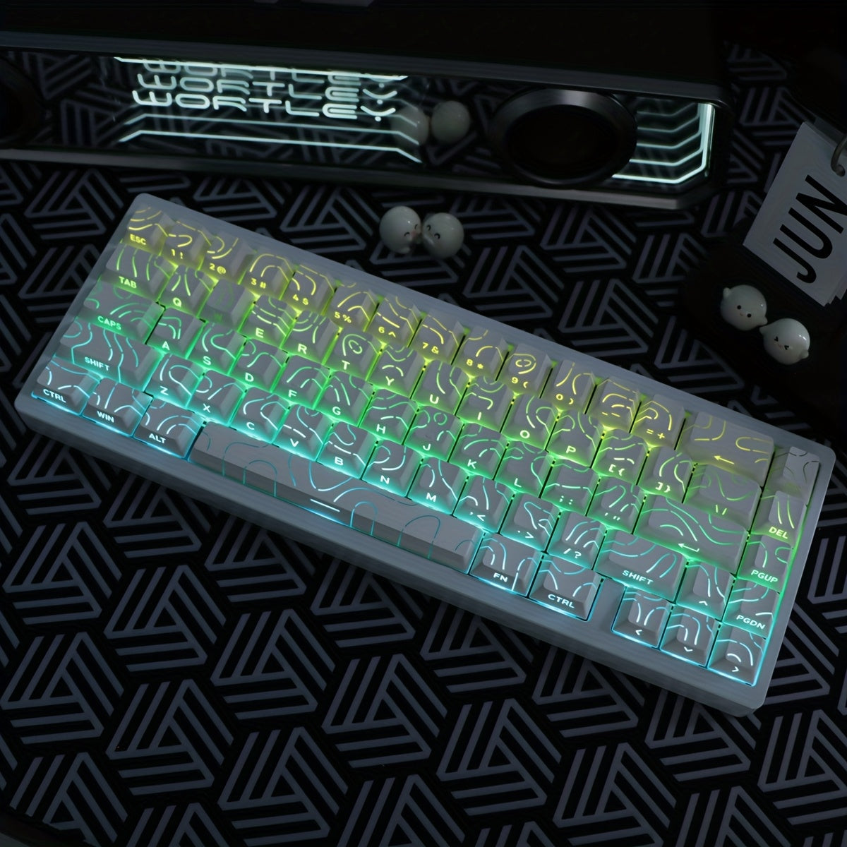 Robust All-Aluminum Frame Mechanical Keyboard Featuring Gasket Mounting And Tri-Mode Connectivity with 2.4G Wireless And Wired Options
