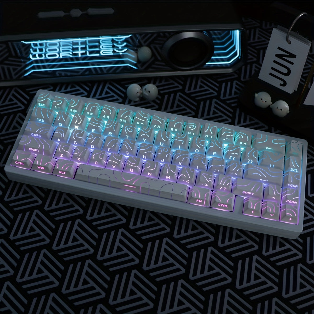 Robust All-Aluminum Frame Mechanical Keyboard Featuring Gasket Mounting And Tri-Mode Connectivity with 2.4G Wireless And Wired Options