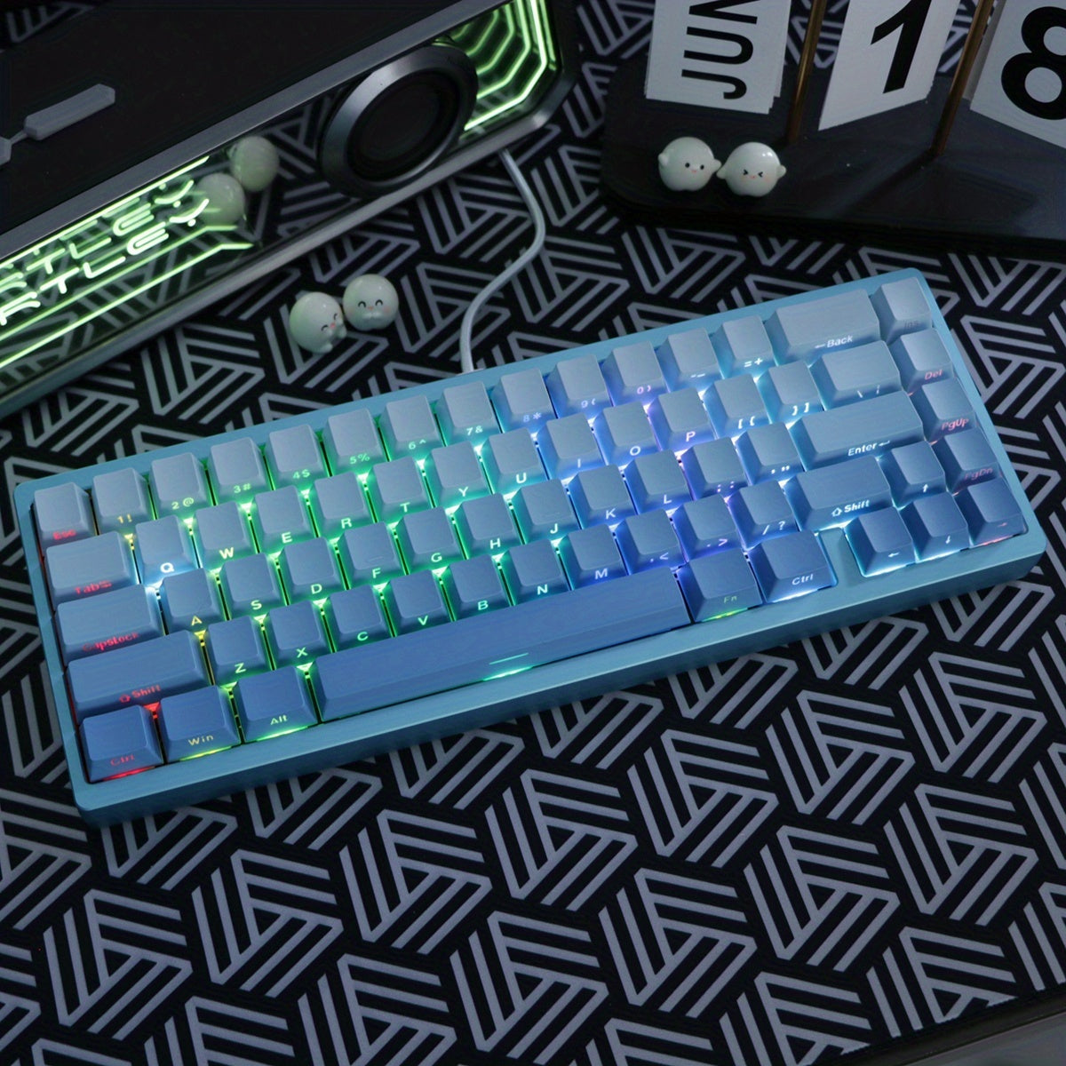 Robust All-Aluminum Frame Mechanical Keyboard Featuring Gasket Mounting And Tri-Mode Connectivity with 2.4G Wireless And Wired Options