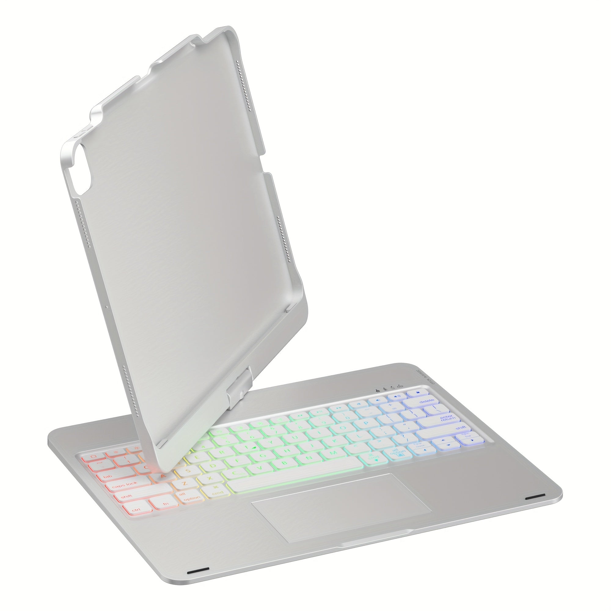 Touch Case with Keyboard for iPad Pro 13-inch(M4, 2024), iPad Air 13-inch(M3, 2025\u002FM2, 2024) & iPad Pro 12.9(6th\u002F5th\u002F4th\u002F3rd Gen), Trackpad, 360° Rotatable, Mixed Color Backlit.