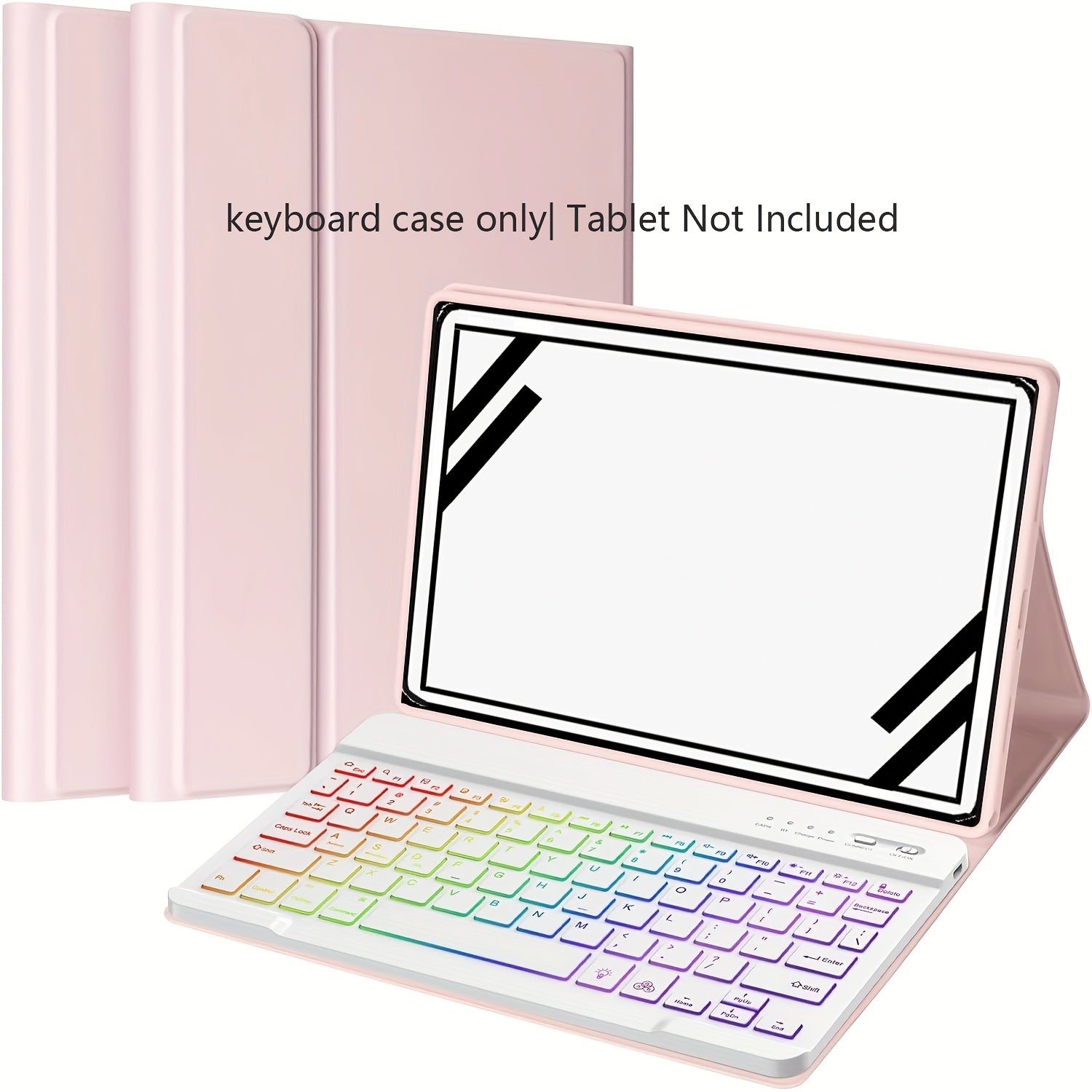 Only Tablet Case Applicable for Sumsung Galaxy Tab A9 Plus\u002FA9+ 5G 11-inch (SM-X210\u002FX216\u002FX218), Detachable Wireless Keyboard, Smart Double-opening Cover, Soft Protective Case, Automatic Sleep\u002Fwake-up