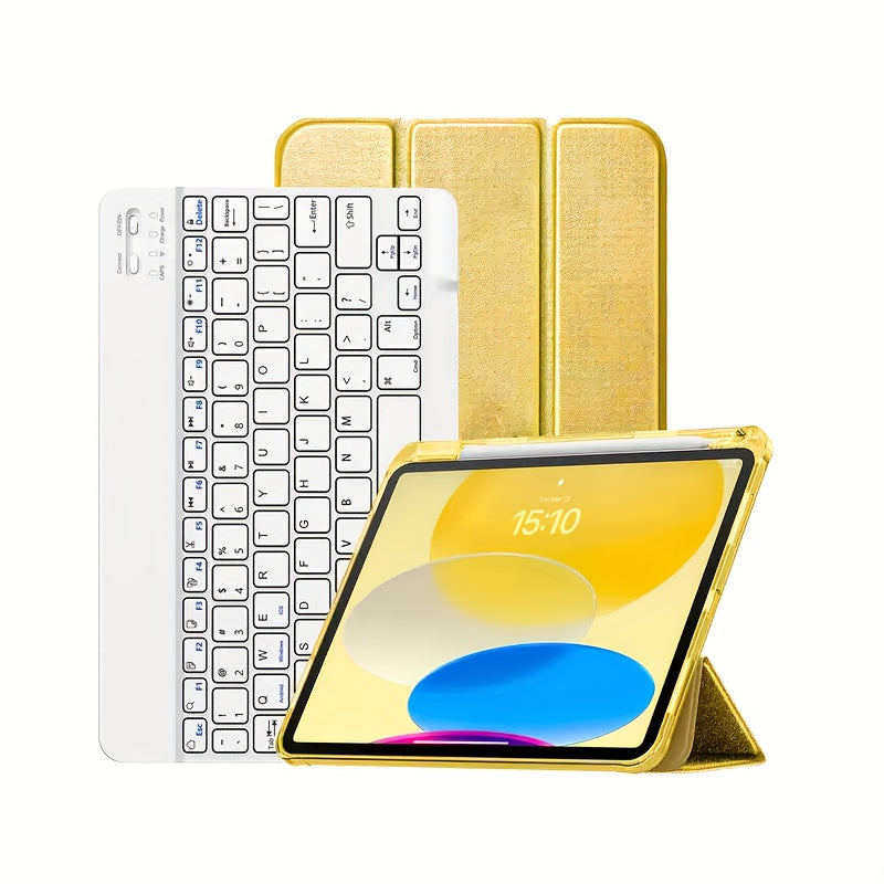 Protective Case for Tablet Computers Featuring a Keyboard, Flip Stand, And Pen Slot Design. It Supports Two Wireless Channels And Is Compatible with for Ipad Pro 11, Air 11-Inch, Air 4, 5, And 10.9-Inch Models