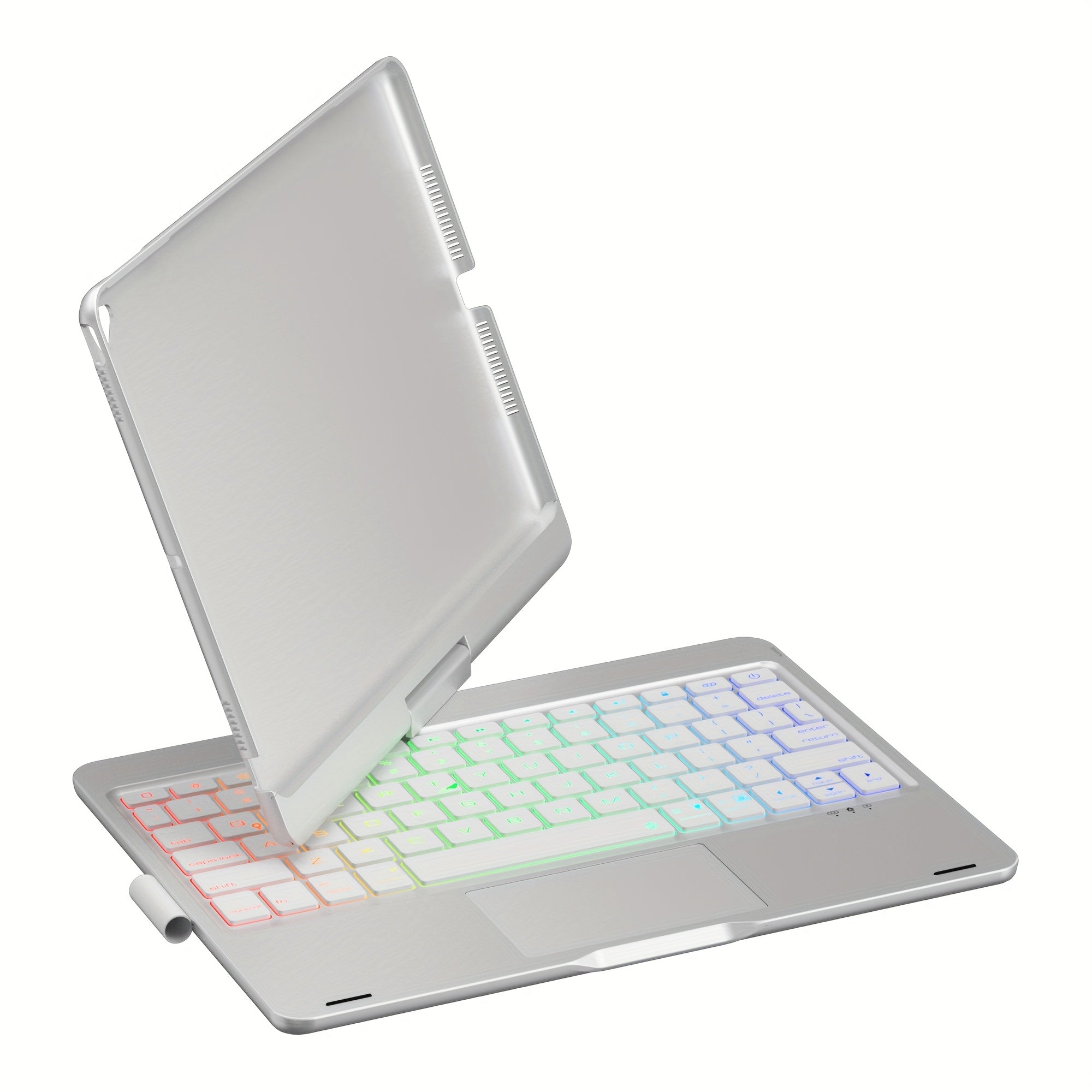 Touch Case with Keyboard for iPad Pro 13-inch(M4, 2024), iPad Air 13-inch(M3, 2025\u002FM2, 2024) & iPad Pro 12.9(6th\u002F5th\u002F4th\u002F3rd Gen), Trackpad, 360° Rotatable, Mixed Color Backlit.