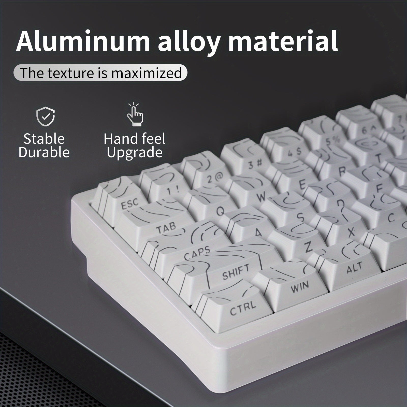 A Robust Mechanical Keyboard Featuring a Full Aluminum Build And a Thickened Gasket, Offering Wireless And 2.4G Wired Tri-Mode Connectivity for an Outstanding Typing Experience